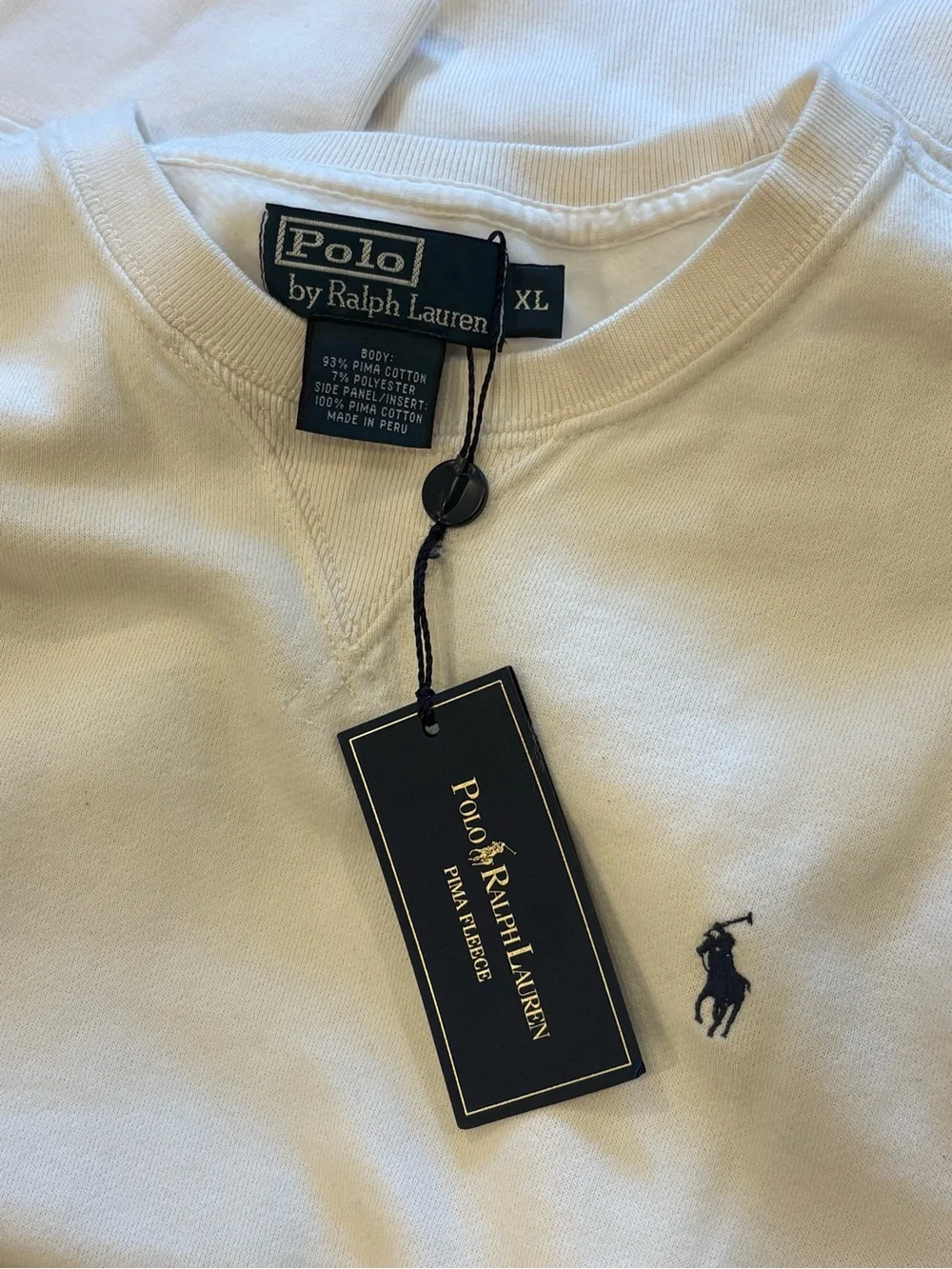 Polo Ralph Lauren Pima Cotton Fleece XL Sweatshirt